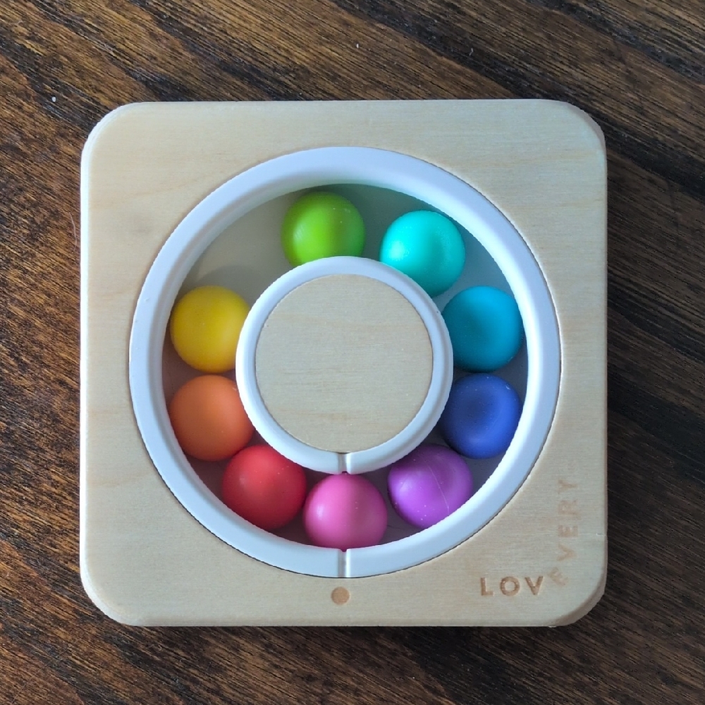 Lovevery Calming Rainbow Spinner Sensory Toy - Multicolor